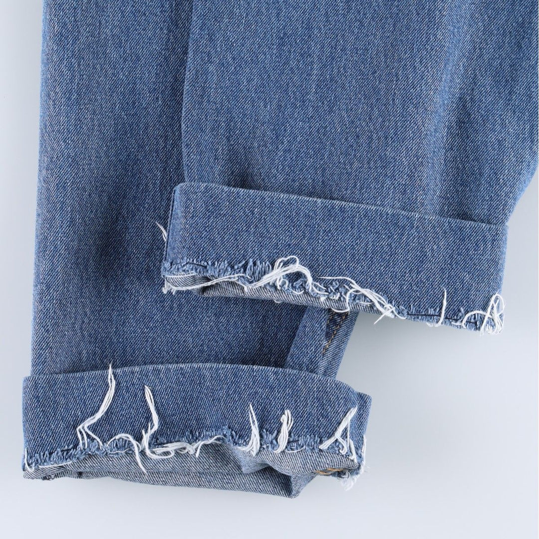Levi's 550 tapered denim pants for men, size W34 cotton blue type Vintage Second Hand