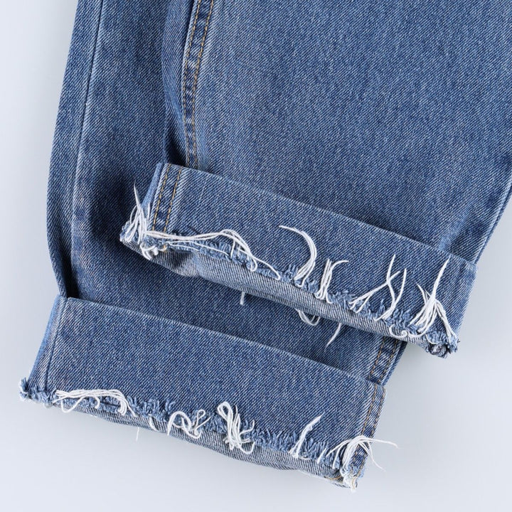 Levi's 550 tapered denim pants for men, size W34 cotton blue type Vintage Second Hand