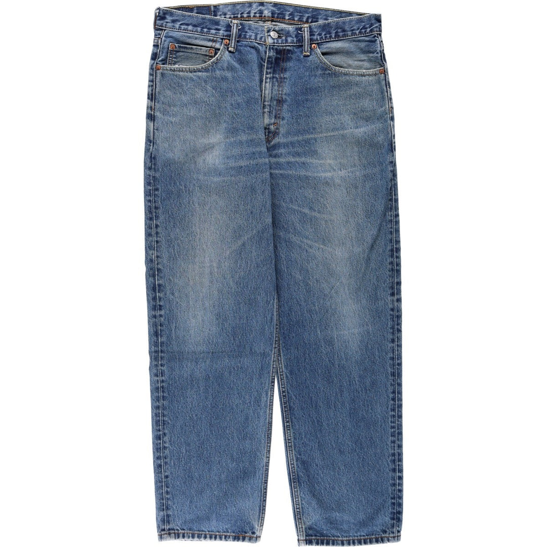 Levi's 550 tapered denim pants for men, size w37 cotton blue type Vintage Second Hand