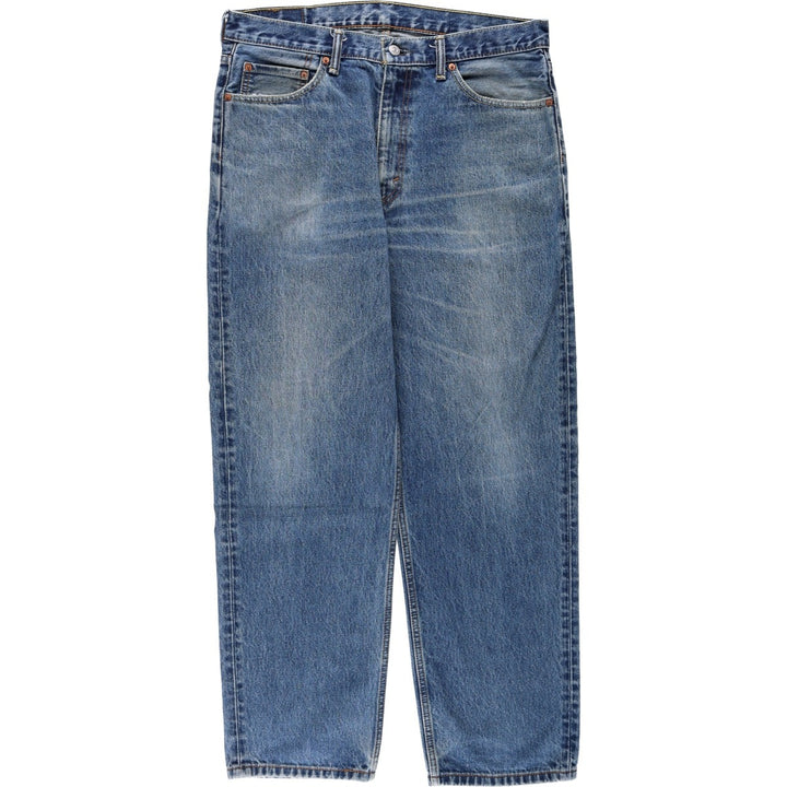 Levi's 550 tapered denim pants for men, size w37 cotton blue type Vintage Second Hand