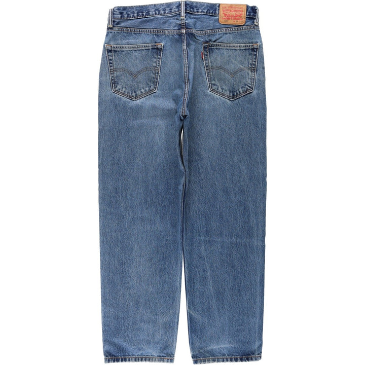 Levi's 550 tapered denim pants for men, size w37 cotton blue type Vintage Second Hand