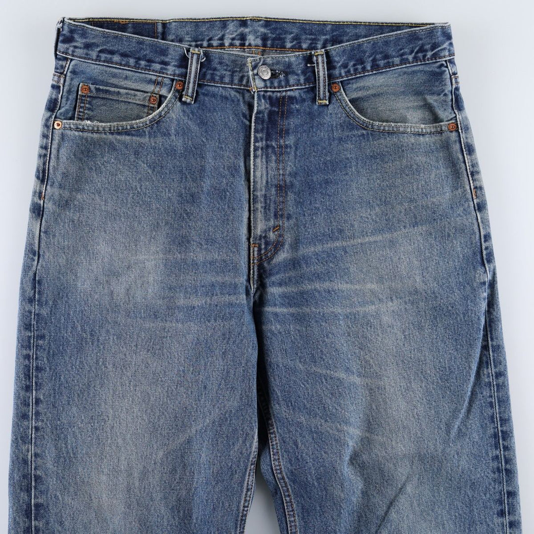 Levi's 550 tapered denim pants for men, size w37 cotton blue type Vintage Second Hand