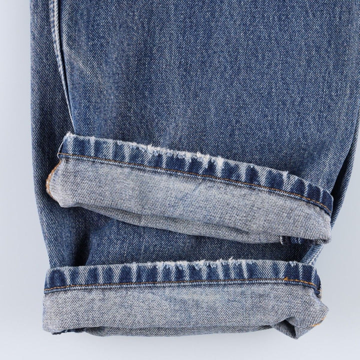 Levi's 550 tapered denim pants for men, size w37 cotton blue type Vintage Second Hand