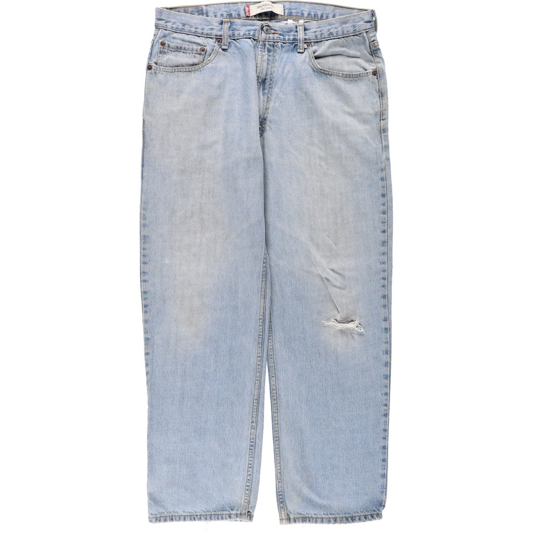 Levi's 550 Relaxed Fit Tapered Denim Pants for Men, W36 cotton blue type Vintage Second Hand