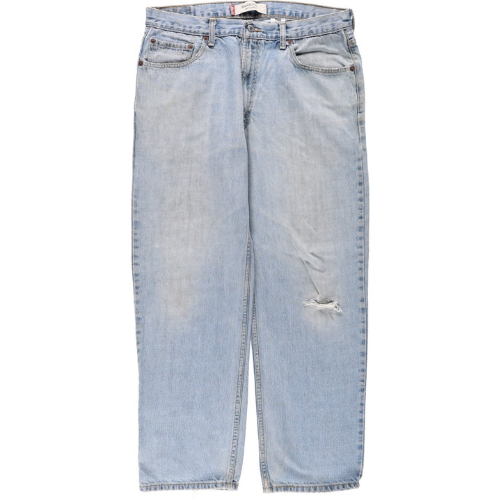 Levi's 550 Relaxed Fit Tapered Denim Pants for Men, W36 cotton blue type Vintage Second Hand
