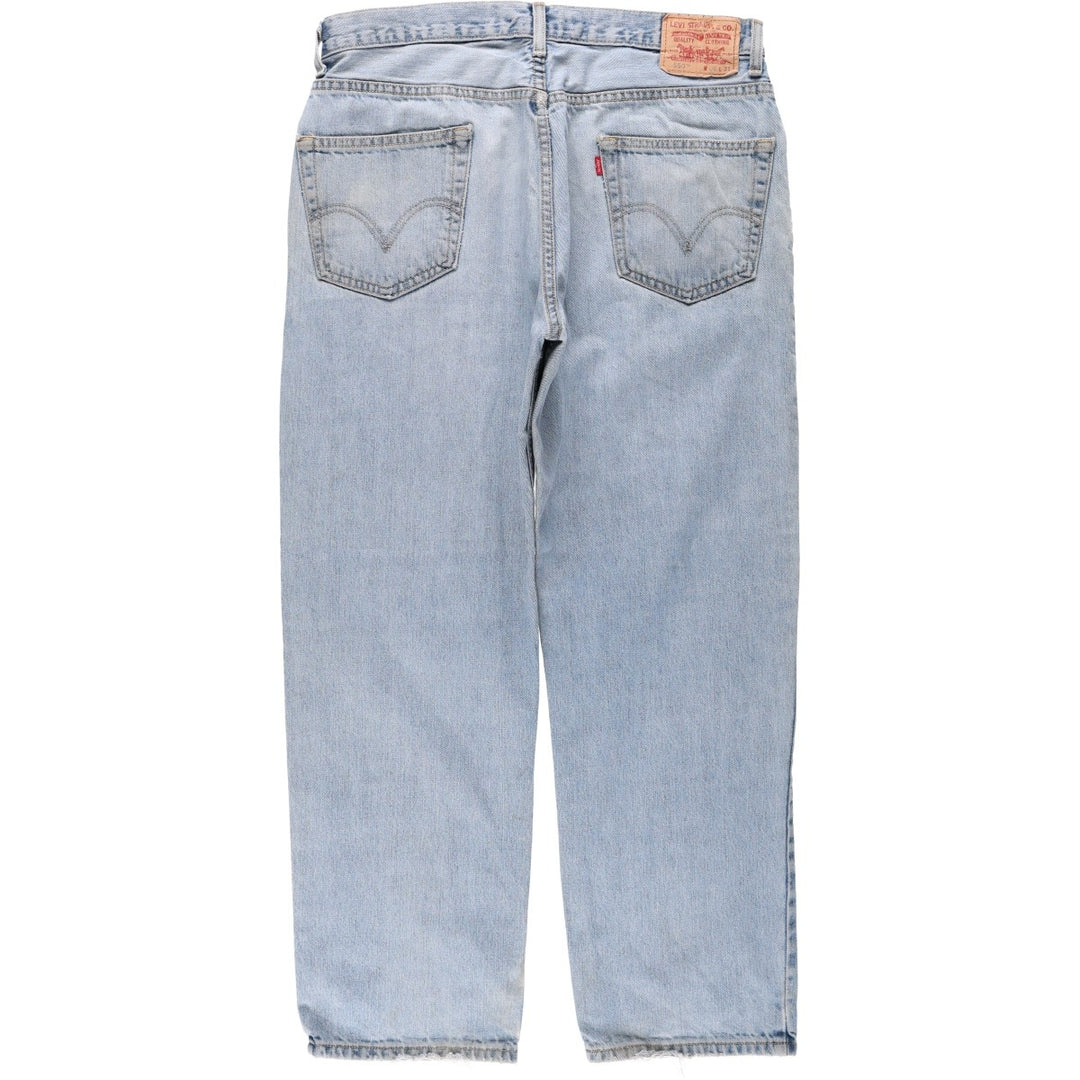Levi's 550 Relaxed Fit Tapered Denim Pants for Men, W36 cotton blue type Vintage Second Hand