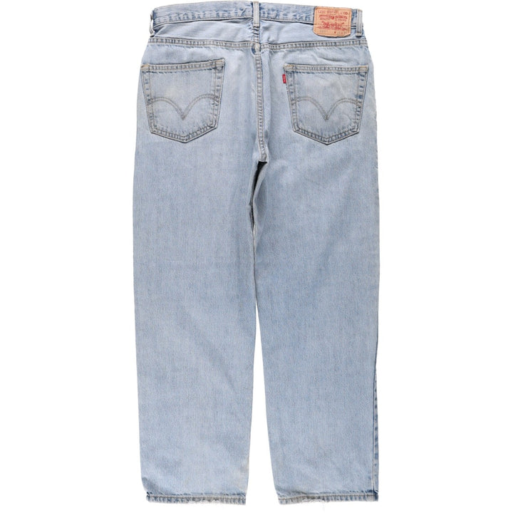 Levi's 550 Relaxed Fit Tapered Denim Pants for Men, W36 cotton blue type Vintage Second Hand