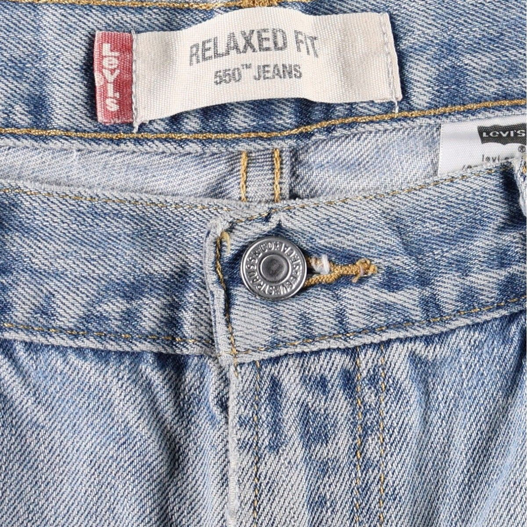 Levi's 550 Relaxed Fit Tapered Denim Pants for Men, W36 cotton blue type Vintage Second Hand