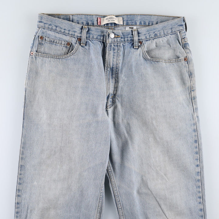 Levi's 550 Relaxed Fit Tapered Denim Pants for Men, W36 cotton blue type Vintage Second Hand