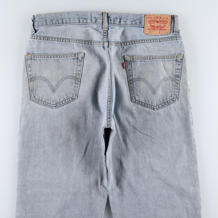 Levi's 550 Relaxed Fit Tapered Denim Pants for Men, W36 cotton blue type Vintage Second Hand