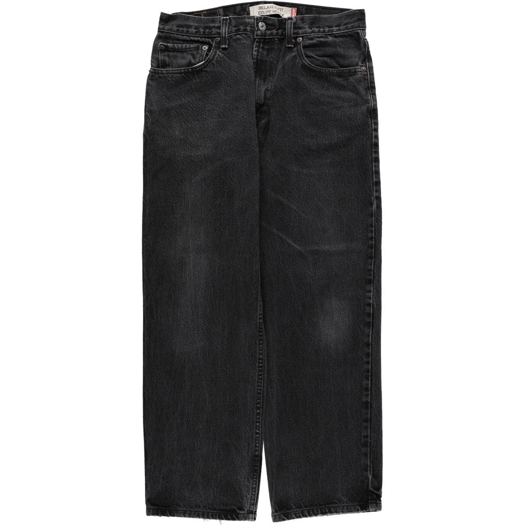 2000'S Levi's 550 Relaxed Fit Coupe Relaxed Black Denim Tapered Jeans, Men's Size W33 (approx.) cotton black type Vintage Second Hand