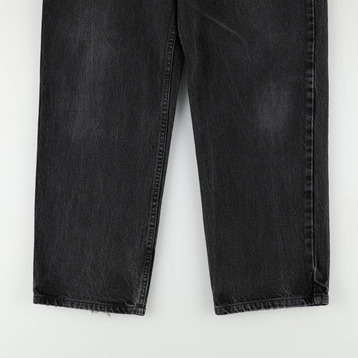 2000'S Levi's 550 Relaxed Fit Coupe Relaxed Black Denim Tapered Jeans, Men's Size W33 (approx.) cotton black type Vintage Second Hand