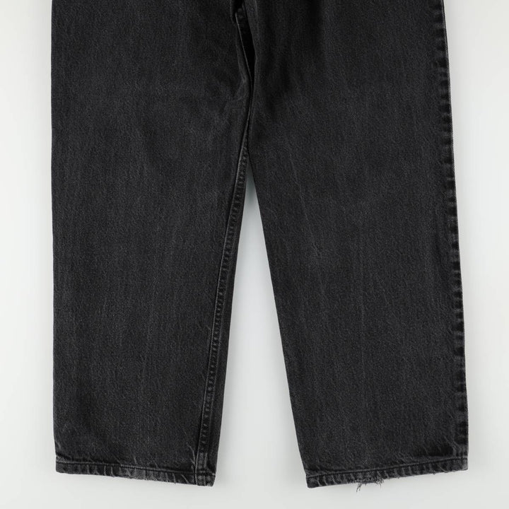 2000'S Levi's 550 Relaxed Fit Coupe Relaxed Black Denim Tapered Jeans, Men's Size W33 (approx.) cotton black type Vintage Second Hand