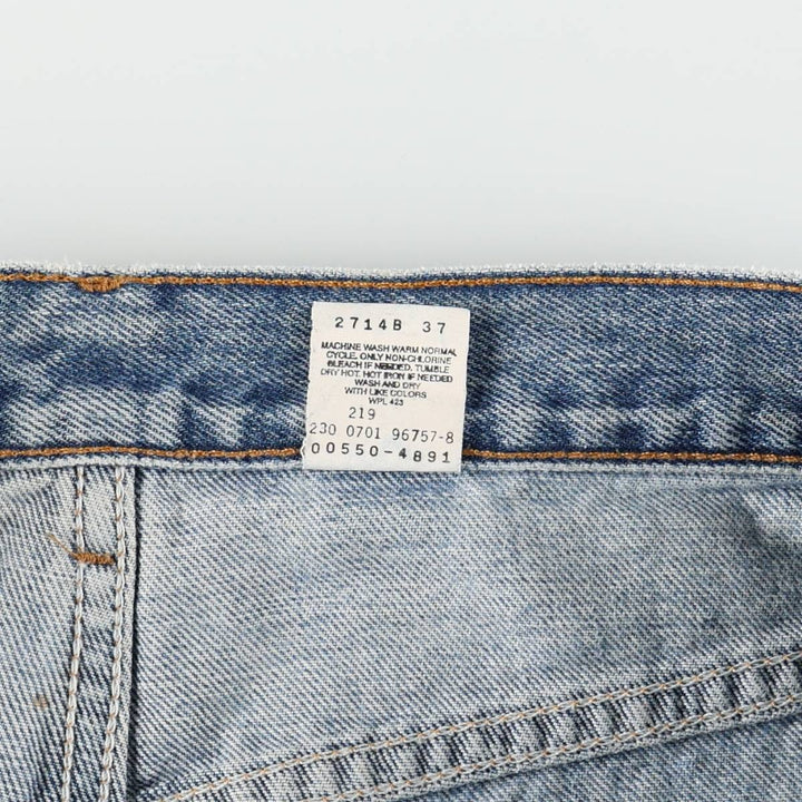 00'S Levi's 550 Relaxed Fit Tapered Denim Pants for Men, W35 cotton blue type Vintage Second Hand