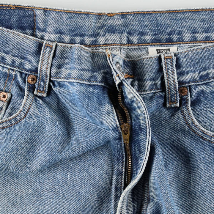 00'S Levi's 550 Relaxed Fit Tapered Denim Pants for Men, W35 cotton blue type Vintage Second Hand