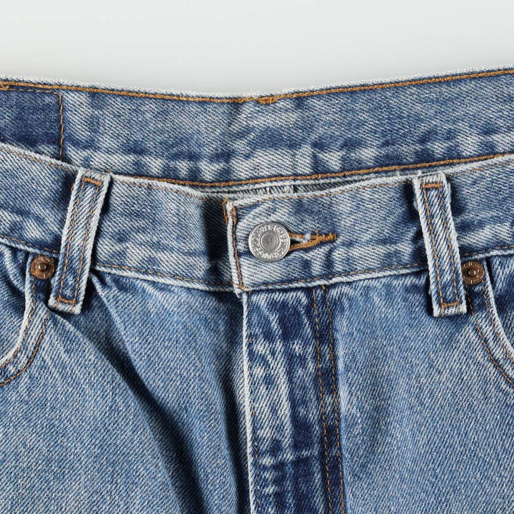 00'S Levi's 550 Relaxed Fit Tapered Denim Pants for Men, W35 cotton blue type Vintage Second Hand