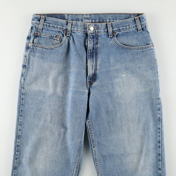 00'S Levi's 550 Relaxed Fit Tapered Denim Pants for Men, W35 cotton blue type Vintage Second Hand
