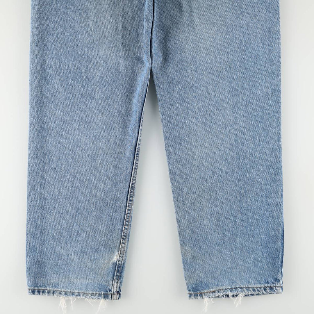 00'S Levi's 550 Relaxed Fit Tapered Denim Pants for Men, W35 cotton blue type Vintage Second Hand