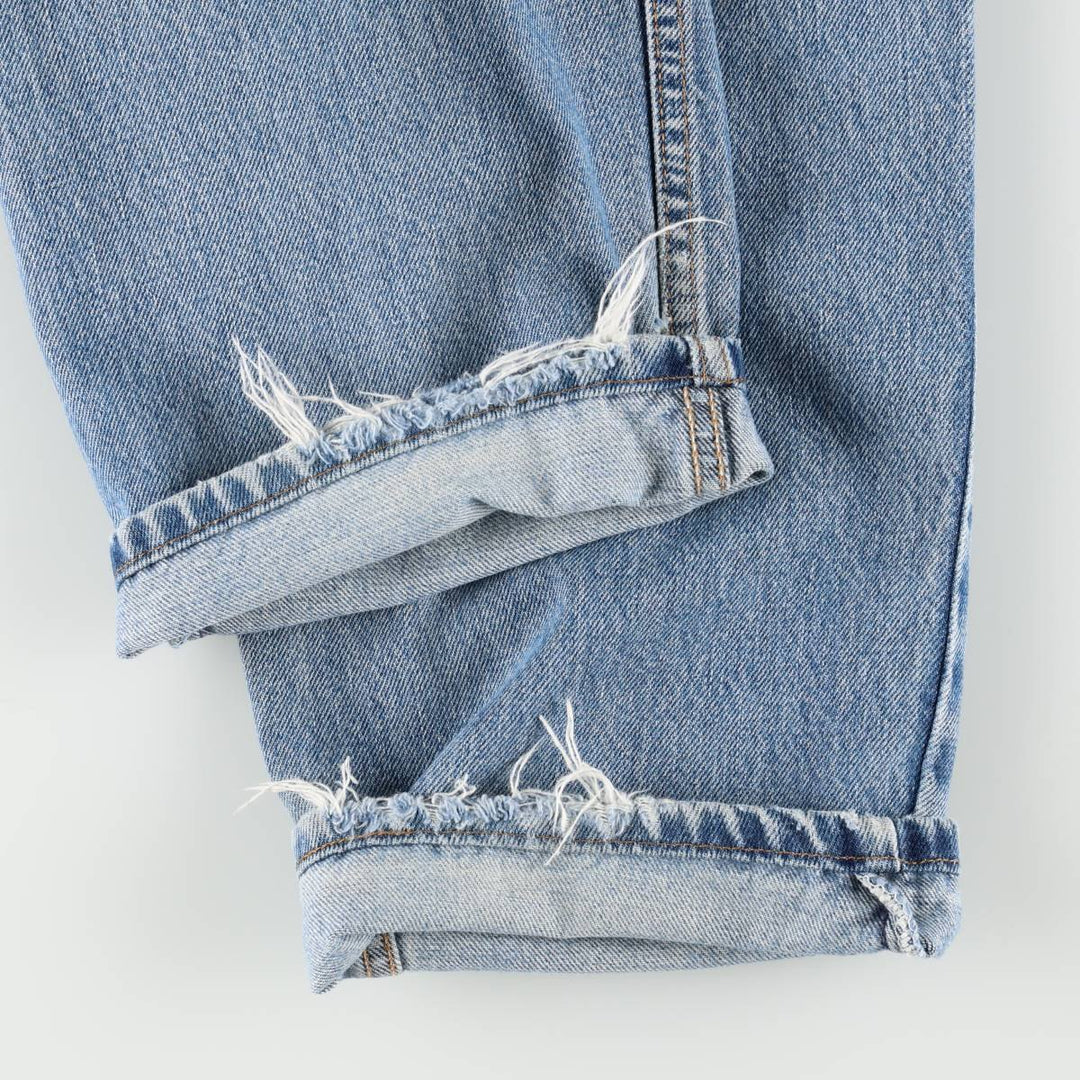 00'S Levi's 550 Relaxed Fit Tapered Denim Pants for Men, W35 cotton blue type Vintage Second Hand