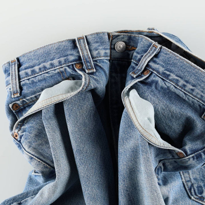 00'S Levi's 550 Relaxed Fit Tapered Denim Pants for Men, W35 cotton blue type Vintage Second Hand