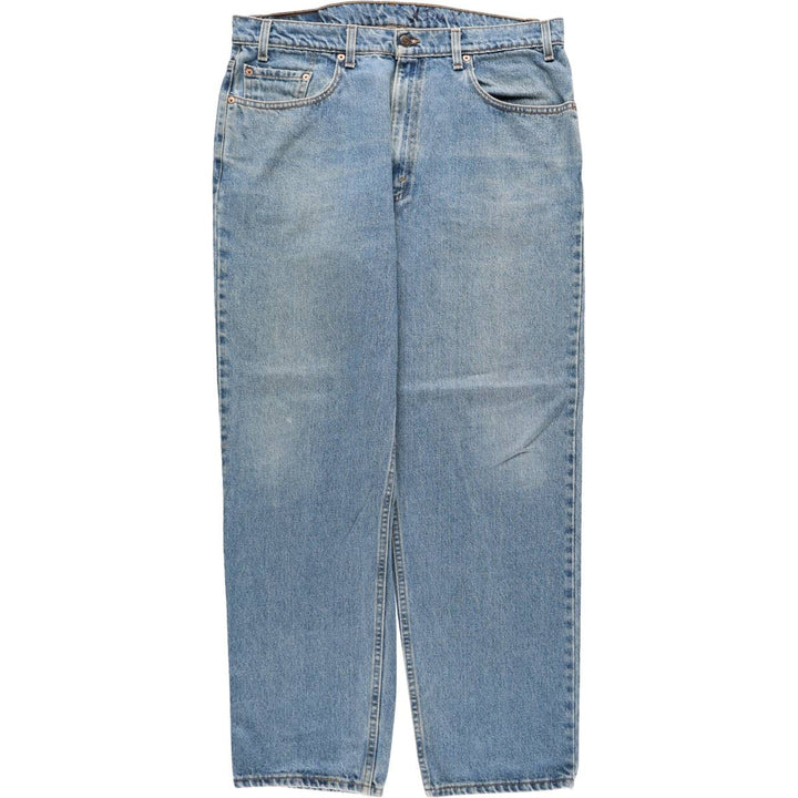 90'S Levi's 550 Relaxed Fit Tapered Denim Pants, Made in USA, Men's, Size 37, Vintage cotton blue type Vintage Second Hand