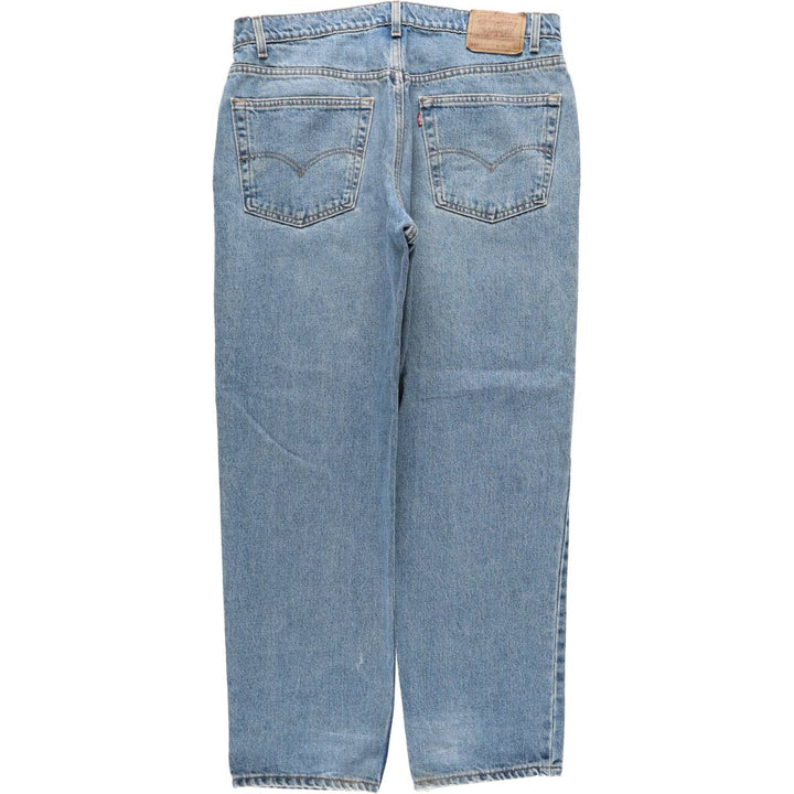 90'S Levi's 550 Relaxed Fit Tapered Denim Pants, Made in USA, Men's, Size 37, Vintage cotton blue type Vintage Second Hand