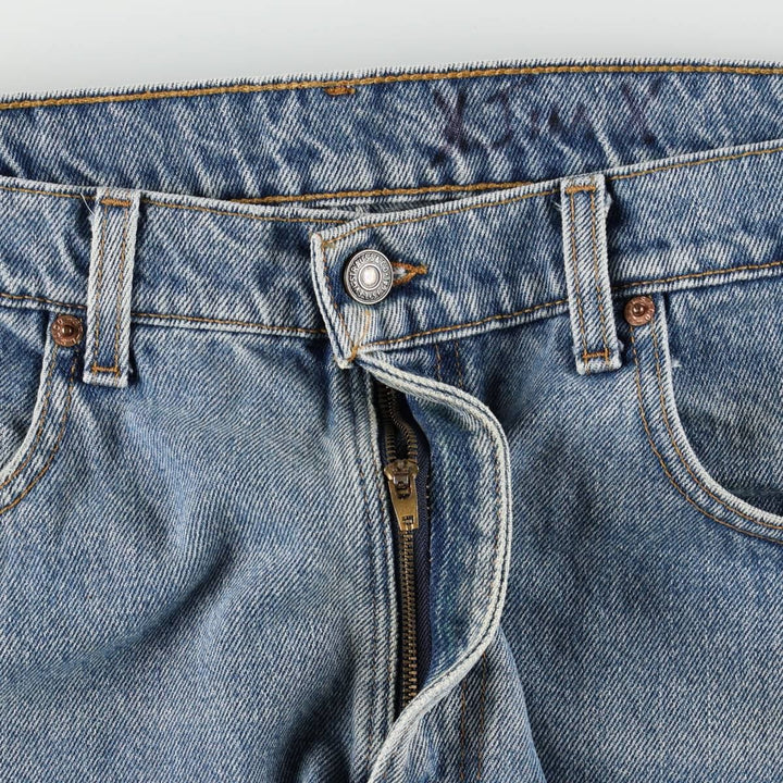 90'S Levi's 550 Relaxed Fit Tapered Denim Pants, Made in USA, Men's, Size 37, Vintage cotton blue type Vintage Second Hand