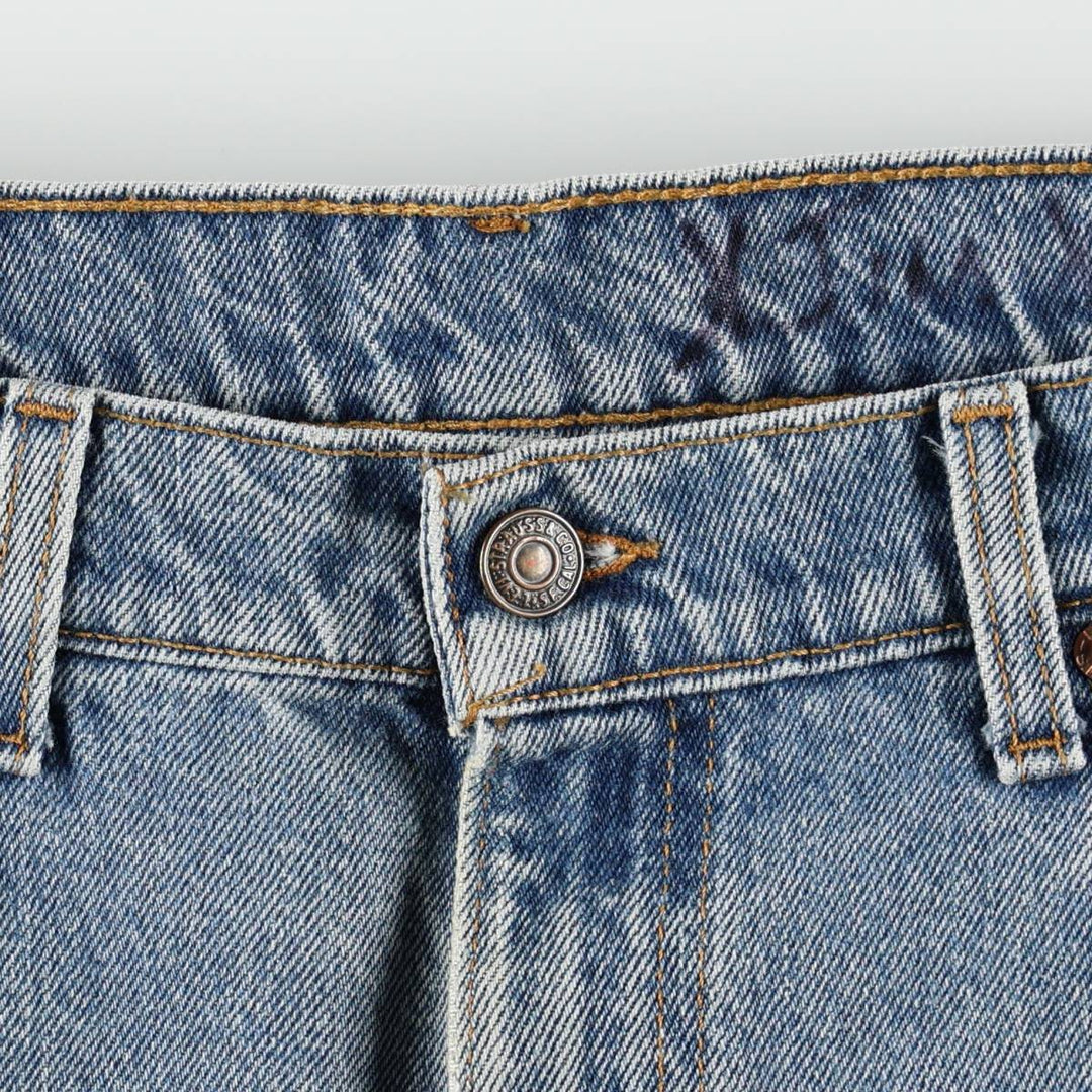 90'S Levi's 550 Relaxed Fit Tapered Denim Pants, Made in USA, Men's, Size 37, Vintage cotton blue type Vintage Second Hand