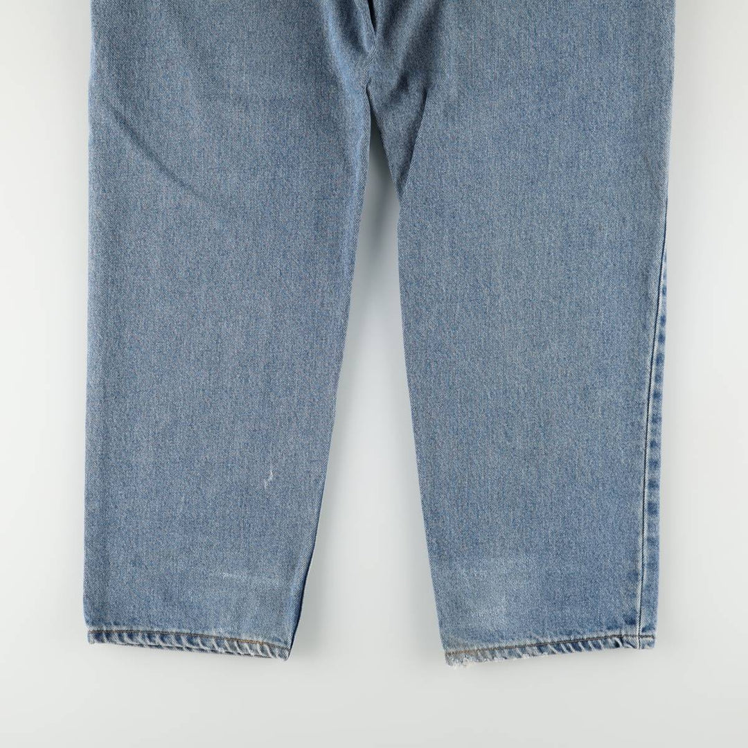 90'S Levi's 550 Relaxed Fit Tapered Denim Pants, Made in USA, Men's, Size 37, Vintage cotton blue type Vintage Second Hand