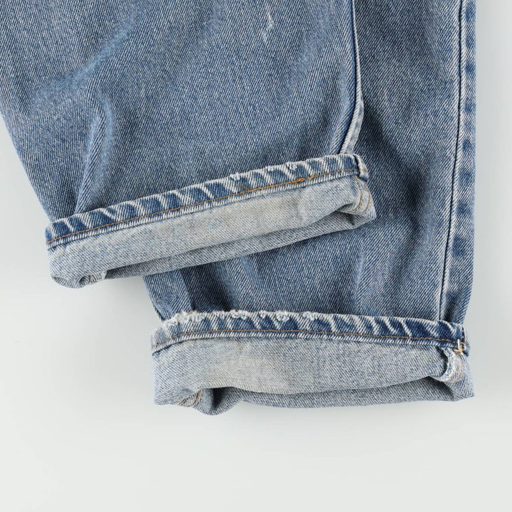 90'S Levi's 550 Relaxed Fit Tapered Denim Pants, Made in USA, Men's, Size 37, Vintage cotton blue type Vintage Second Hand