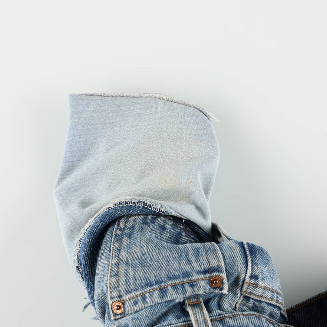 90'S Levi's 550 Relaxed Fit Tapered Denim Pants, Made in USA, Men's, Size 37, Vintage cotton blue type Vintage Second Hand