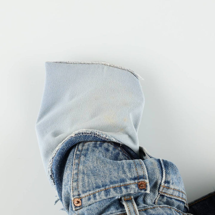 90'S Levi's 550 Relaxed Fit Tapered Denim Pants, Made in USA, Men's, Size 37, Vintage cotton blue type Vintage Second Hand