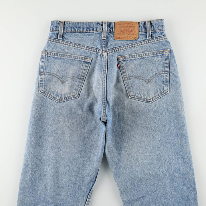 90'S Levi's 550 Relaxed Fit Tapered Denim Pants Made in USA Men's W31 Vintage cotton blue type Vintage Second Hand