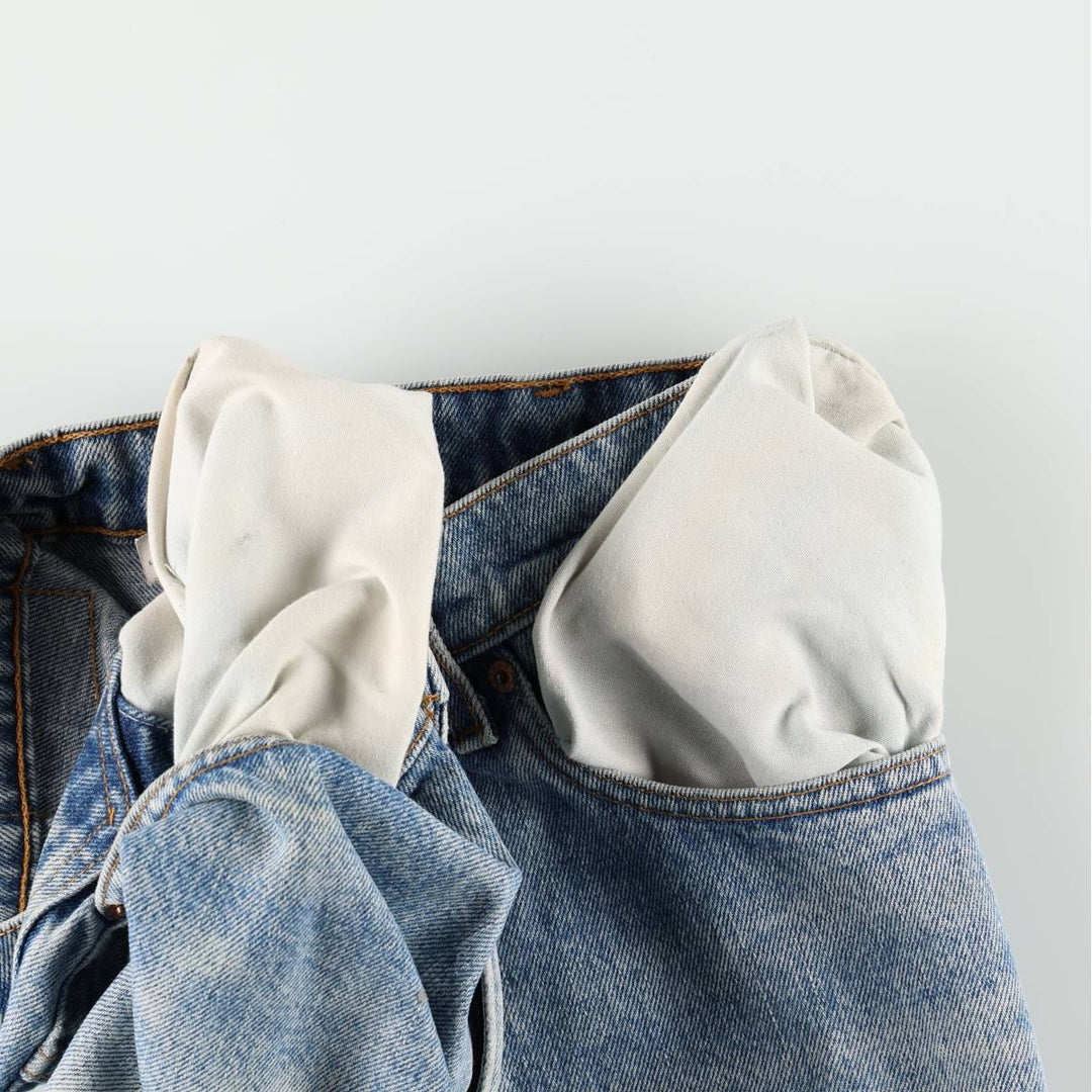 90'S Levi's 550 Relaxed Fit Tapered Denim Pants Made in USA Men's W31 Vintage cotton blue type Vintage Second Hand