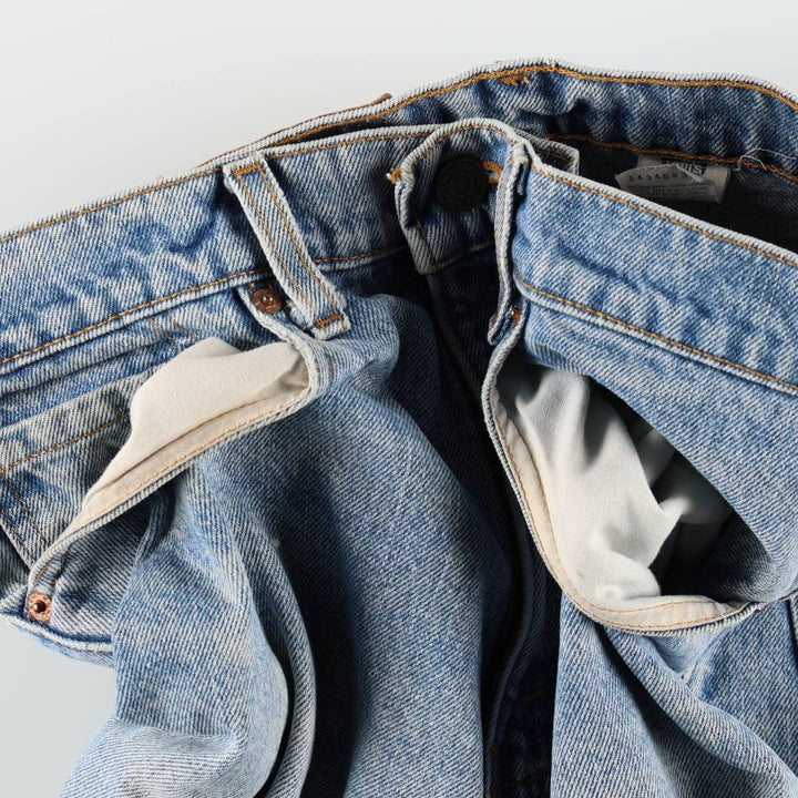 90'S Levi's 550 Relaxed Fit Tapered Denim Pants Made in USA Men's W31 Vintage cotton blue type Vintage Second Hand