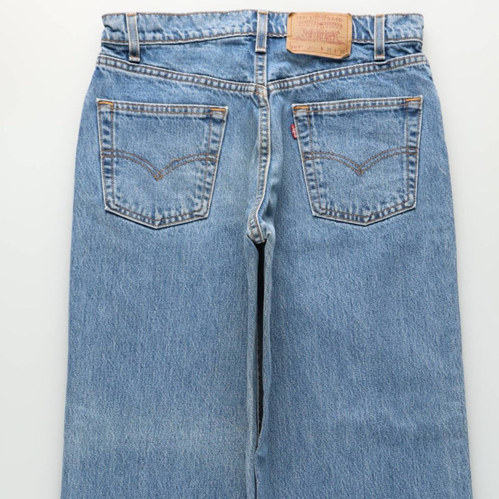 Levi's 567 Extra Wide Leg Tapered Denim Pants, Men's Size W32 (approx.) unclear blue type Vintage Second Hand