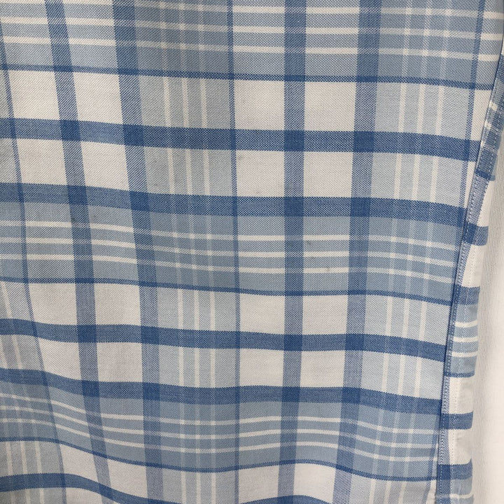 Brooks Brothers Est.1818 REGENT Long Sleeve Button-Down Check Shirt, Men's Size M Supima Cotton blue type Vintage Second Hand