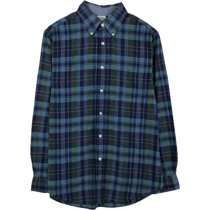 Brooks Brothers Est.1818 REGENT Long Sleeve Button-Down Check Shirt, Men's Size M cotton blue type Vintage Second Hand