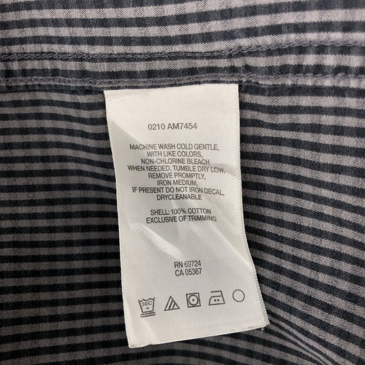 2000'S Columbia long-sleeved button-down check shirt, men's size XL cotton gray type Vintage Second Hand