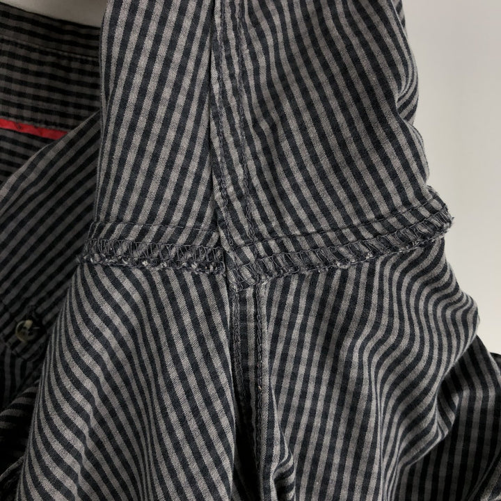 2000'S Columbia long-sleeved button-down check shirt, men's size XL cotton gray type Vintage Second Hand