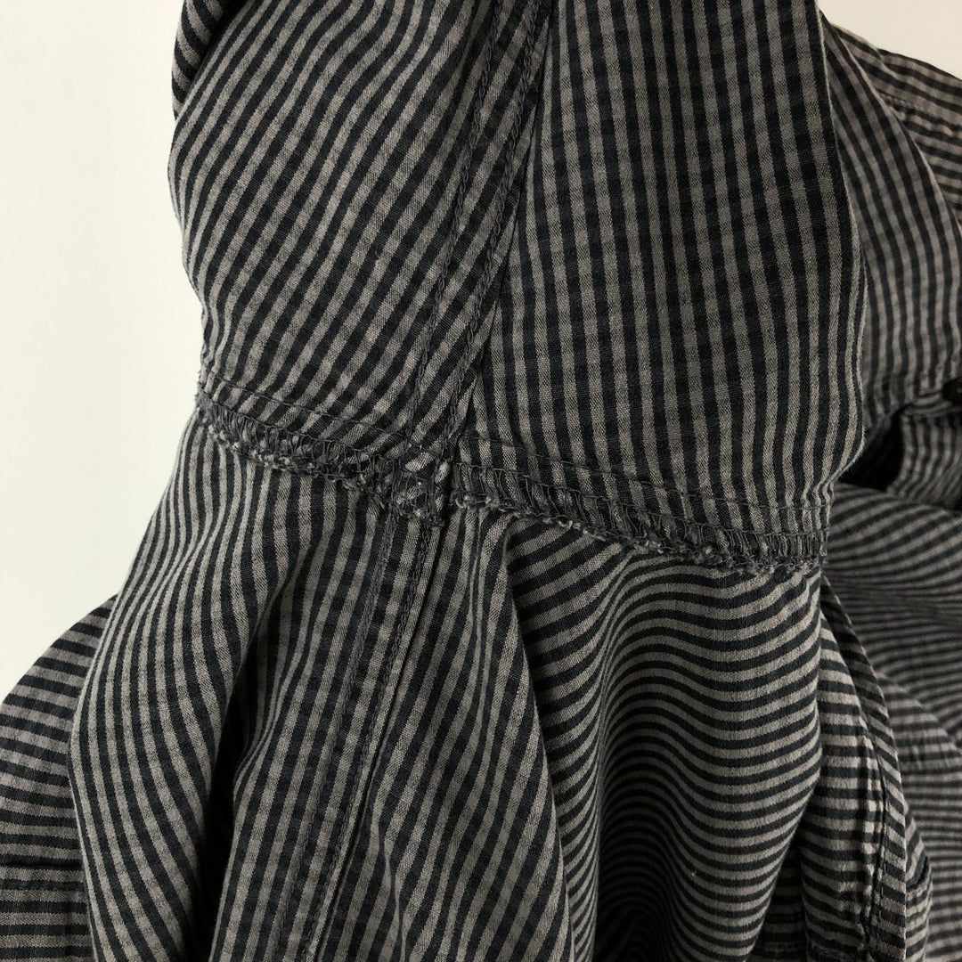 2000'S Columbia long-sleeved button-down check shirt, men's size XL cotton gray type Vintage Second Hand