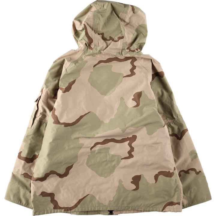 Authentic 2000'S US Military Camouflage Pattern 3C Desert Camo ECWCS 1st Gen Late Model Military Gore-Tex Parka, Made in USA, Size X-LARGE-REGULAR Nylon Beige type Vintage Second Hand