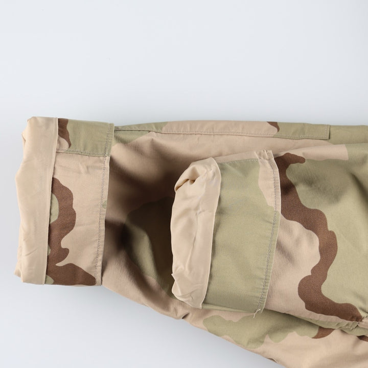 Authentic 2000'S US Military Camouflage Pattern 3C Desert Camo ECWCS 1st Gen Late Model Military Gore-Tex Parka, Made in USA, Size X-LARGE-REGULAR Nylon Beige type Vintage Second Hand