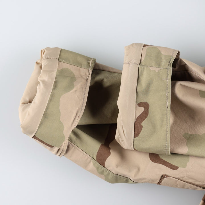 Authentic 2000'S US Military Camouflage Pattern 3C Desert Camo ECWCS 1st Gen Late Model Military Gore-Tex Parka, Made in USA, Size X-LARGE-REGULAR Nylon Beige type Vintage Second Hand