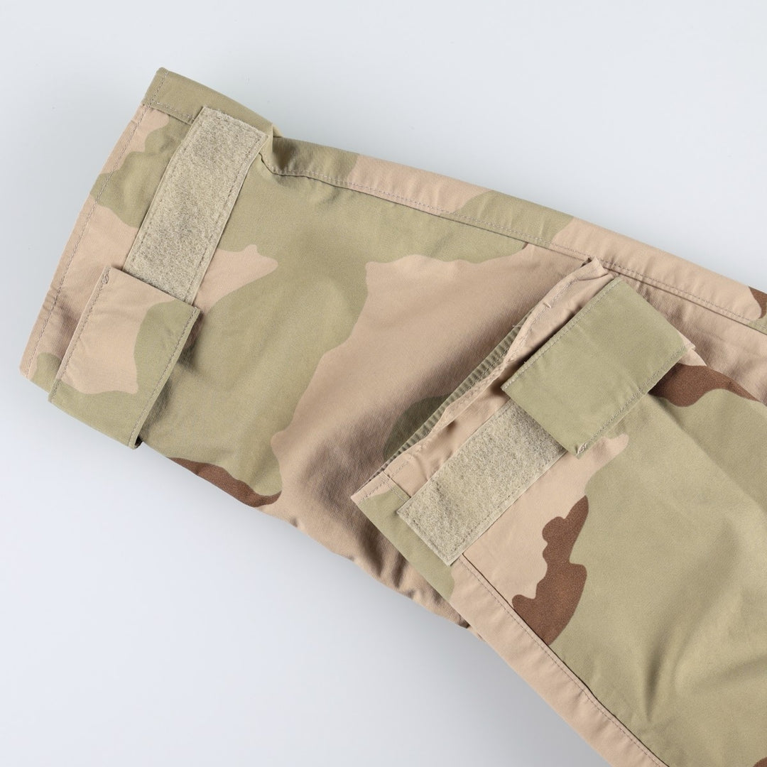 Authentic 2000'S US Military Camouflage Pattern 3C Desert Camo ECWCS 1st Gen Late Model Military Gore-Tex Parka, Made in USA, Size X-LARGE-REGULAR Nylon Beige type Vintage Second Hand