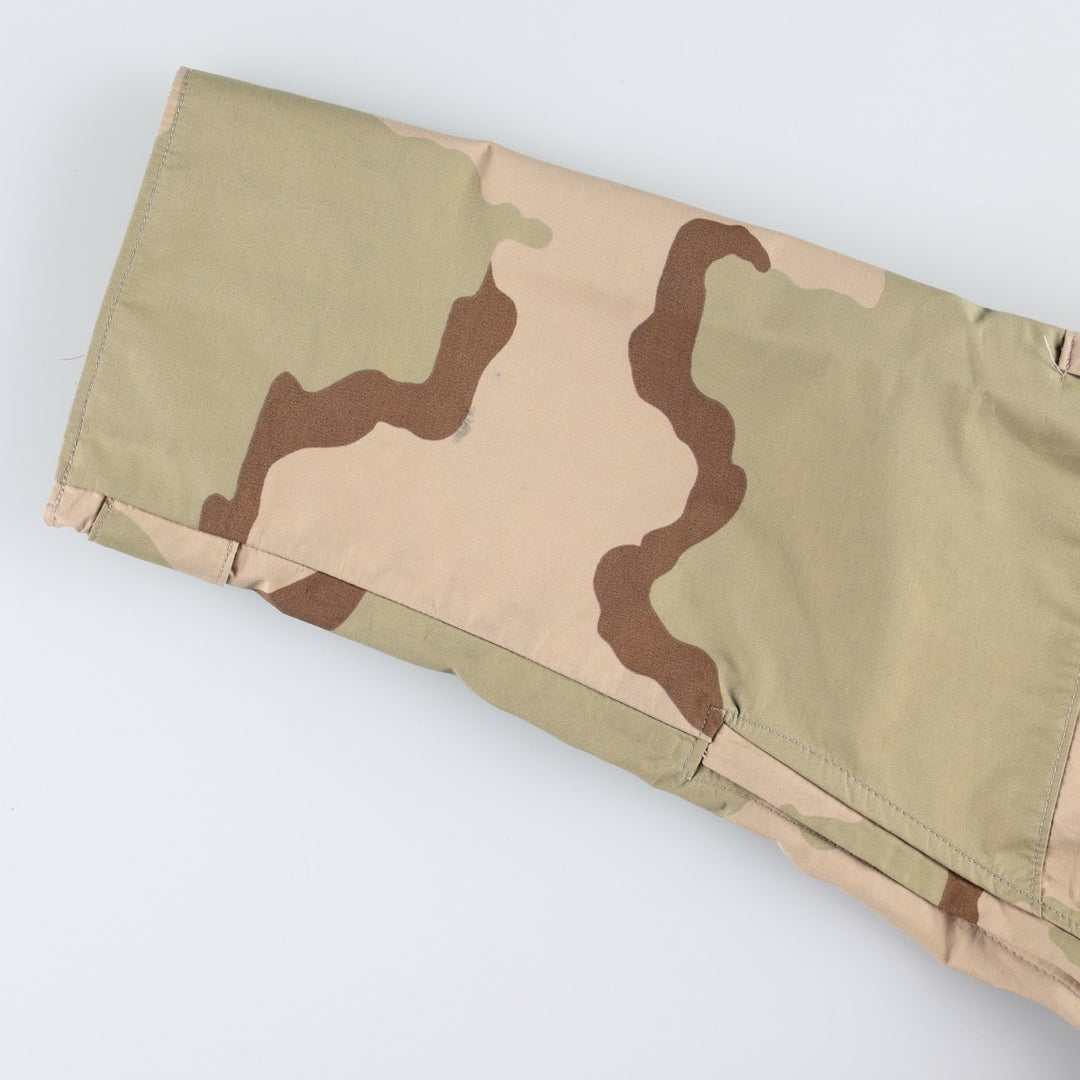 Authentic 2000'S US Military Camouflage Pattern 3C Desert Camo ECWCS 1st Gen Late Model Military Gore-Tex Parka, Made in USA, Size X-LARGE-REGULAR Nylon Beige type Vintage Second Hand