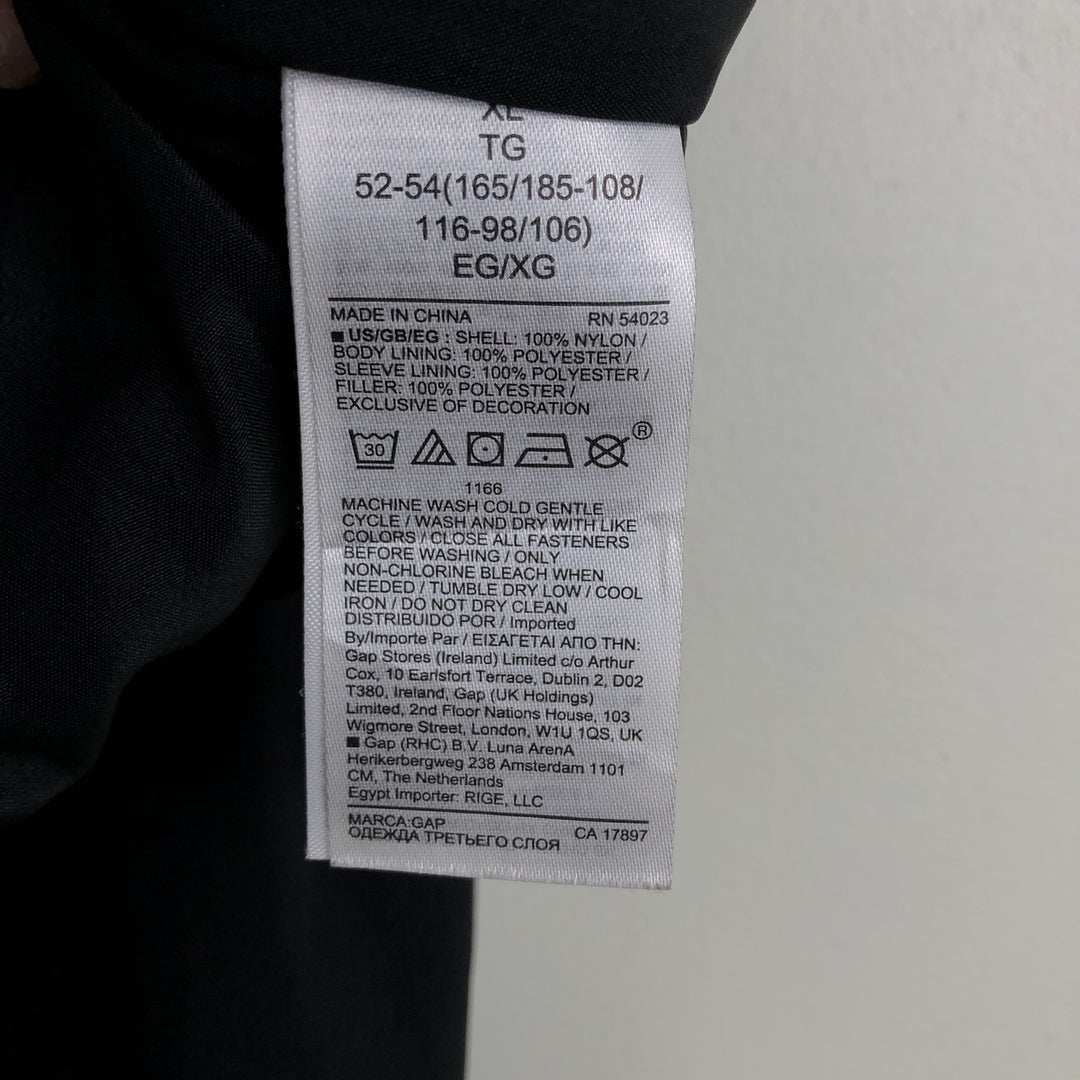GAP Men's Padded Puffer Jacket (XL) Nylon navy blue type Vintage Second Hand