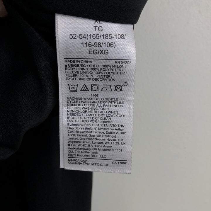 GAP Men's Padded Puffer Jacket (XL) Nylon navy blue type Vintage Second Hand