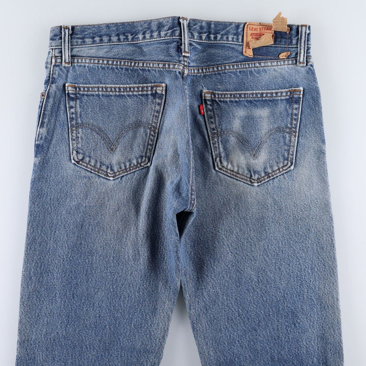 Levi's 505 STRAIGHT FIT tapered denim pants for men, size w36 cotton blue type Vintage Second Hand
