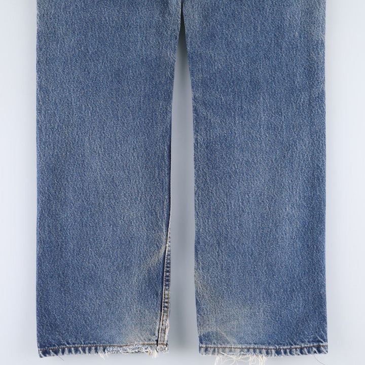 Levi's 505 STRAIGHT FIT tapered denim pants for men, size w36 cotton blue type Vintage Second Hand